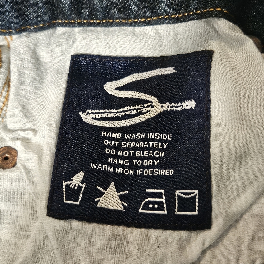 Seven7  Men's Blue Jeans with Signature "S" Detailing - Picture 8 of 9